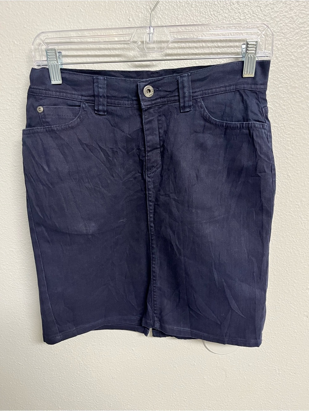 Vintage Navy Jean Mini Skirt made in Spain